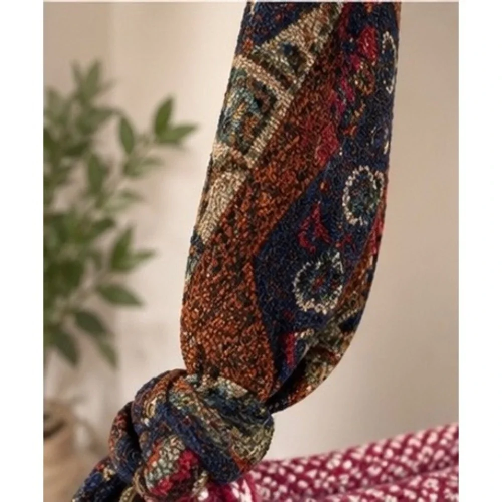 Funky Mae Handmade Boho Tapestry Bag OOAK Crossbody Scarf Strap Made in Italy